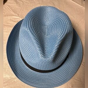 Baby blue fedora